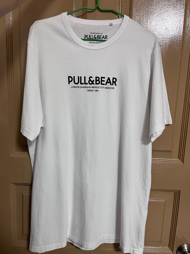 Pull & Bear White T shirt, Men's Fashion, Tops & Sets, Tshirts & Polo