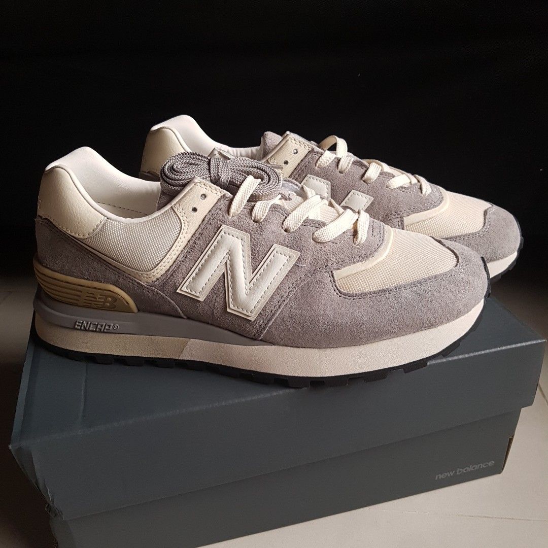Men's gray new balance sneakers outlet