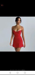 Red Bustier Mini Dress