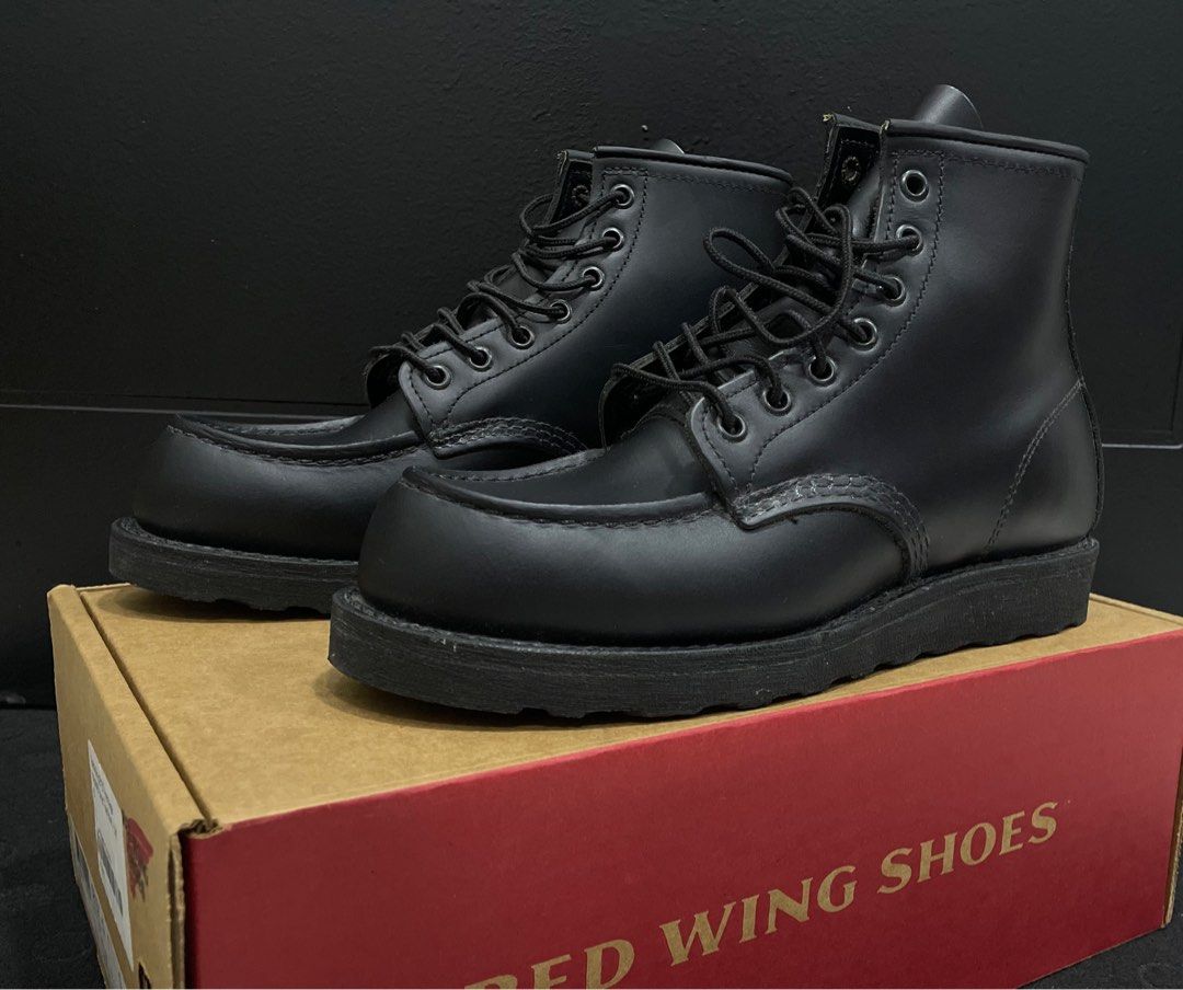 All black on sale red wing boots