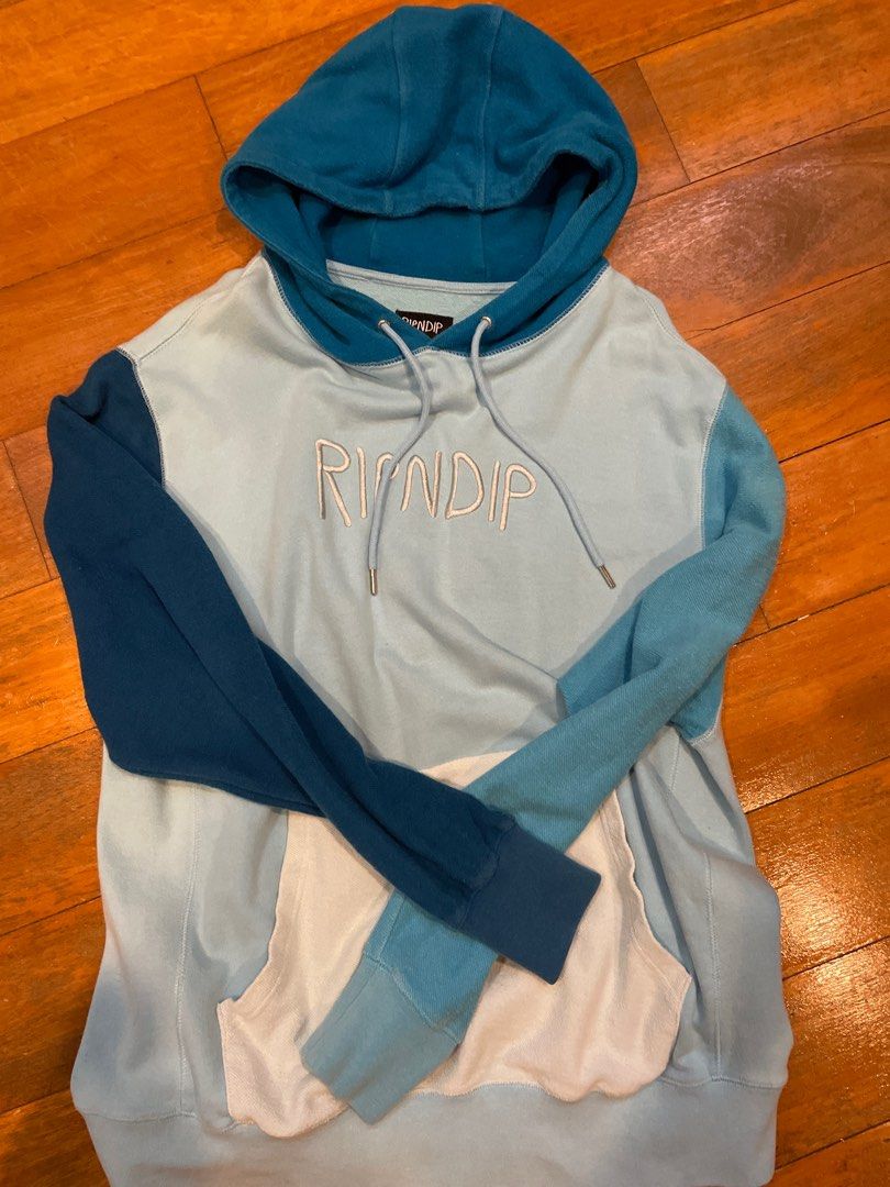 Ripndip color block panel hoodie Men s Fashion Tops Sets