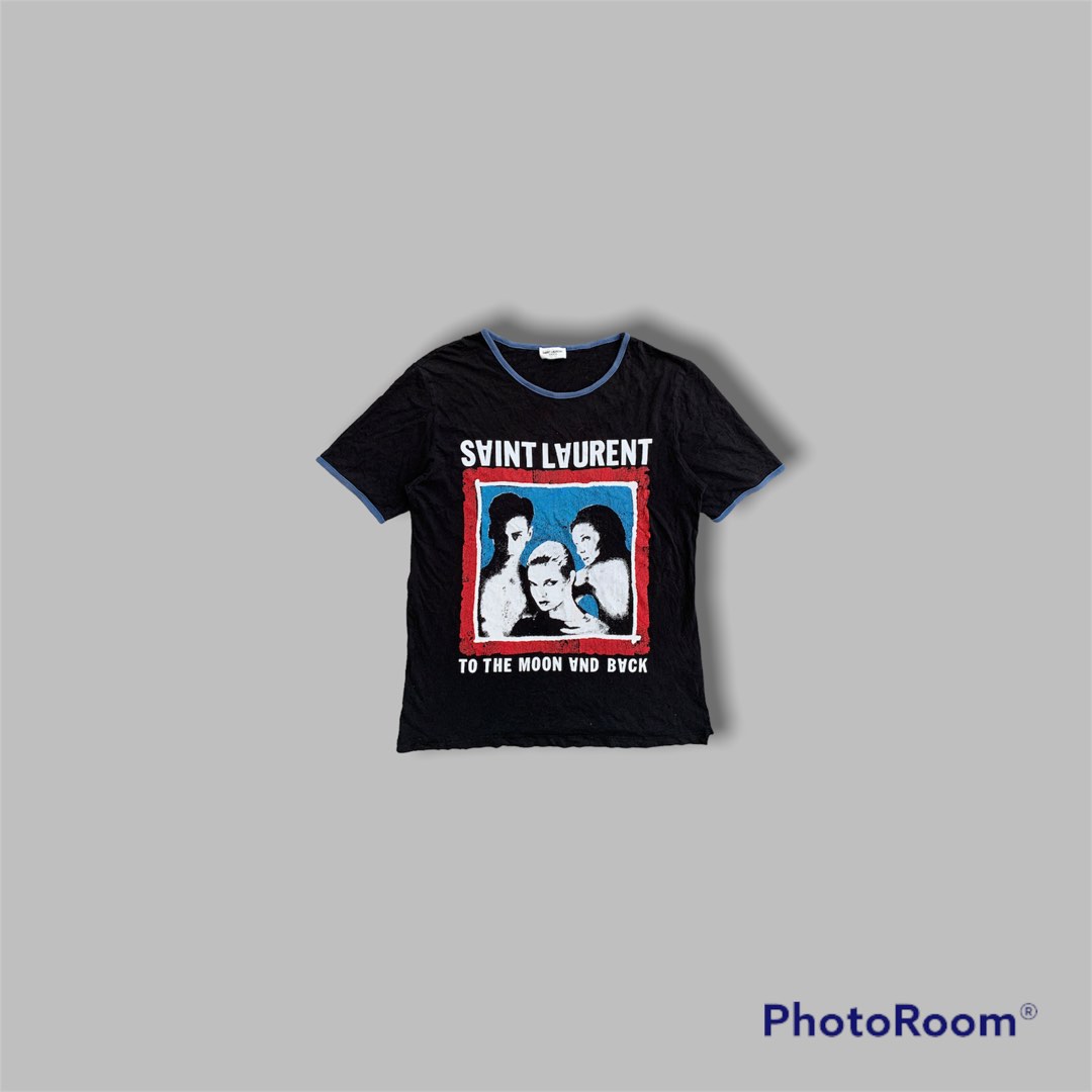Saint laurent to the moon and back tee top