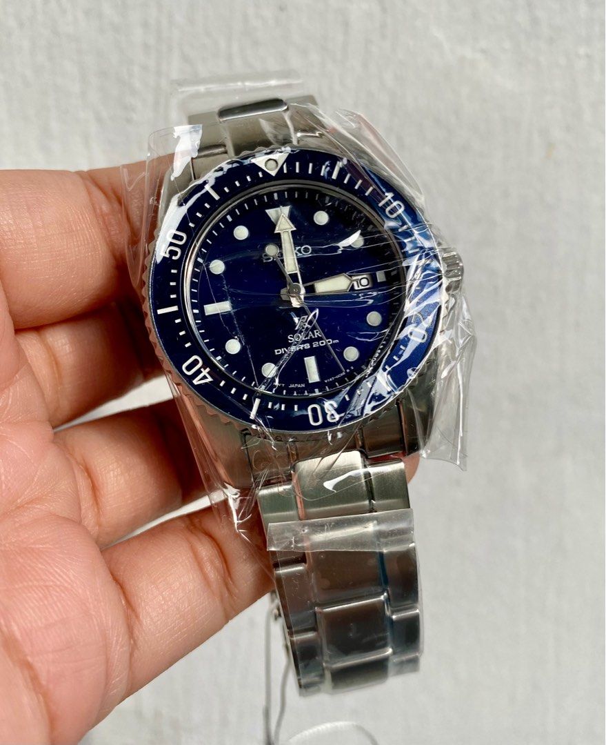 Seiko Prospex Solar Blue Dial SNE585P1 (Category: Men's Watches) located in Muntinlupa City. Submitted by mavram (Listing ID 1202354033, Image 2). Description: A beautiful brand new and sealed 38.5mm solar divers watch. You may check the following sites for specs and reviews: https://www.seikowatches.com/ph-en/products/prospex/sne585 https://m.youtube.com/watch?v=yFUrqMOiFTY Photos above are of the actual product. I added a screenshot of the adve
