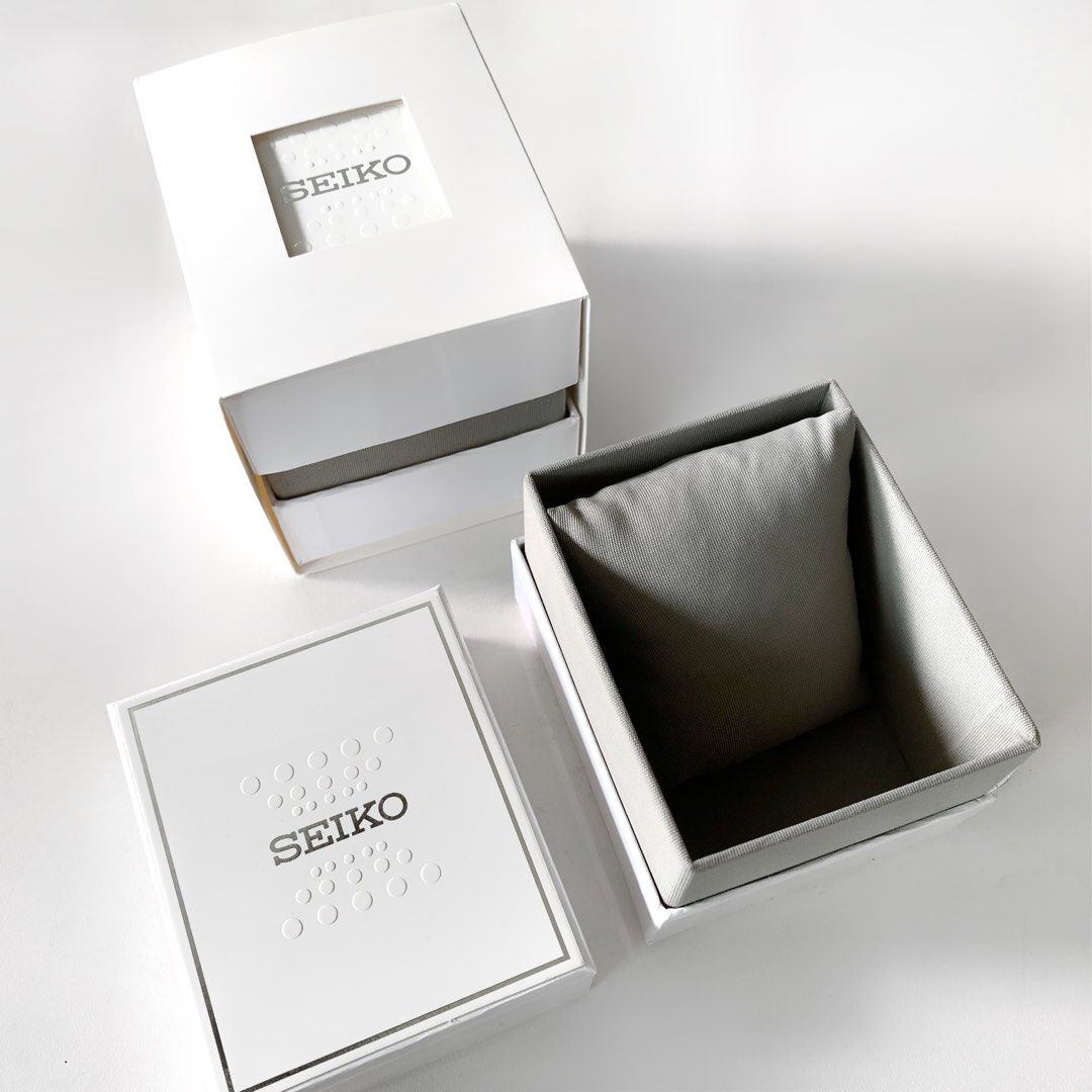 Original Seiko watch box pillow storage display gift, Men's Fashion,  Watches & Accessories, Watches on Carousell
