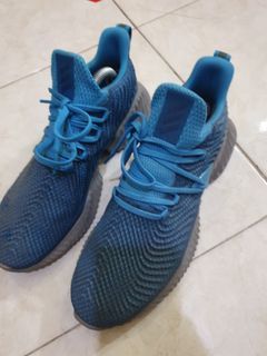 sepatu adidas bounce original bekas berkualitas running lari biru navy