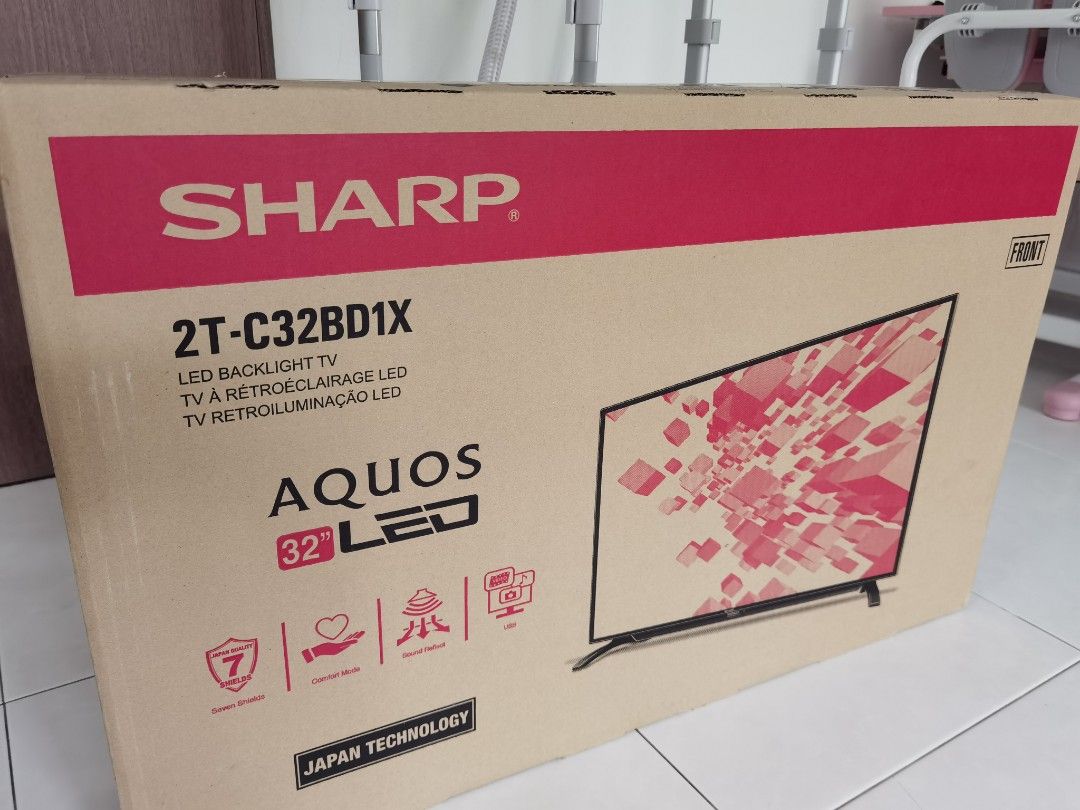 SHARP 2T-C32BD1X 32inch HD READY TV, TV & Home Appliances, TV ...