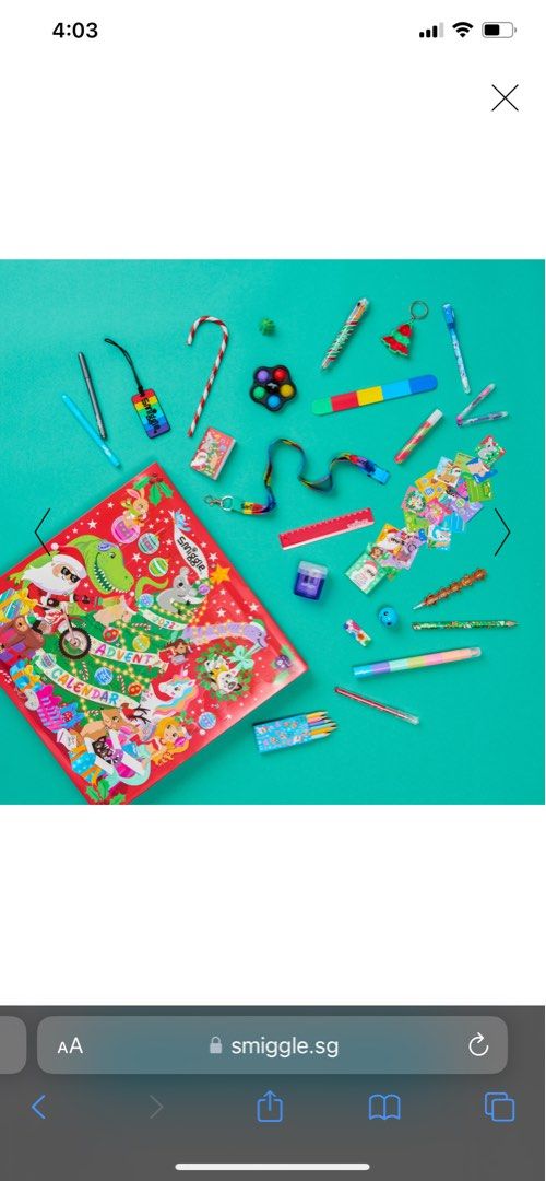Smiggle advent calendar 2022, Hobbies & Toys, Stationery & Craft