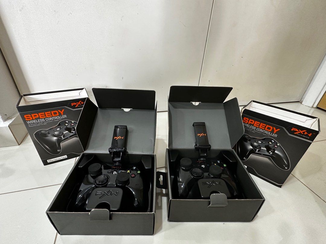 Speedy Wireless Controller (Category: Controllers) located in Singapore. Submitted by e_mcsquare (Listing ID 1202321785, Image 1). Description: $45 for 2… does not sell one by one Can use for Apple TV arcade games - i have tried it. Ipod, iphone and ipad (never try with Android) In-built battery, pair with Bluetooth Require iOS7 and above.