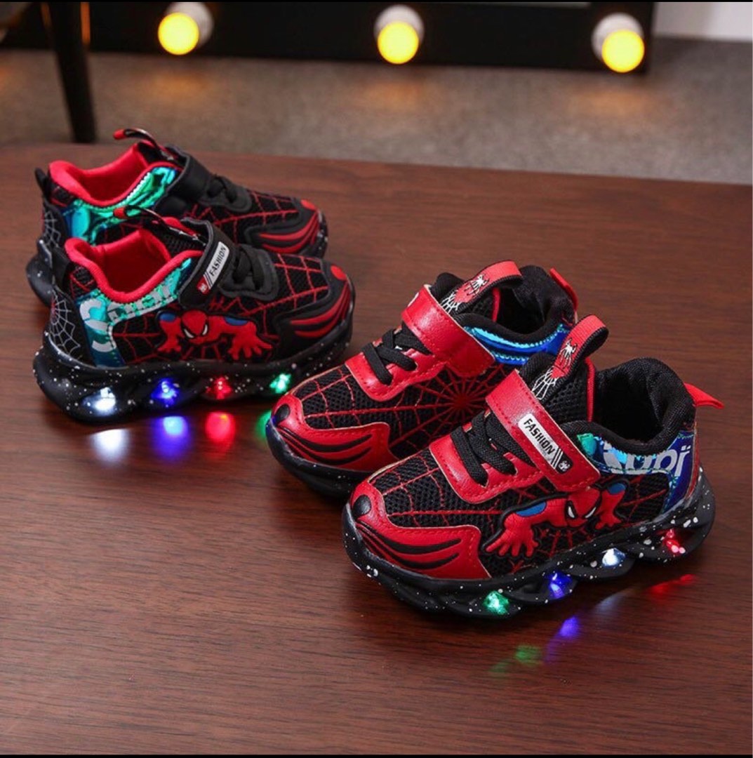Spider man led shoes hot sale