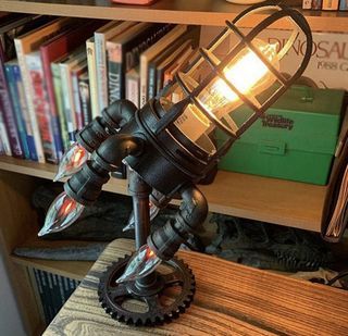 Steampunk Pipe/ Vintage Light / Desktop Lamp/ Reto/ Edison Lamp/ Industrial Lamp/ Nordic Style/ Chandelier/ Pin Light /Unique/ Antique Lamps