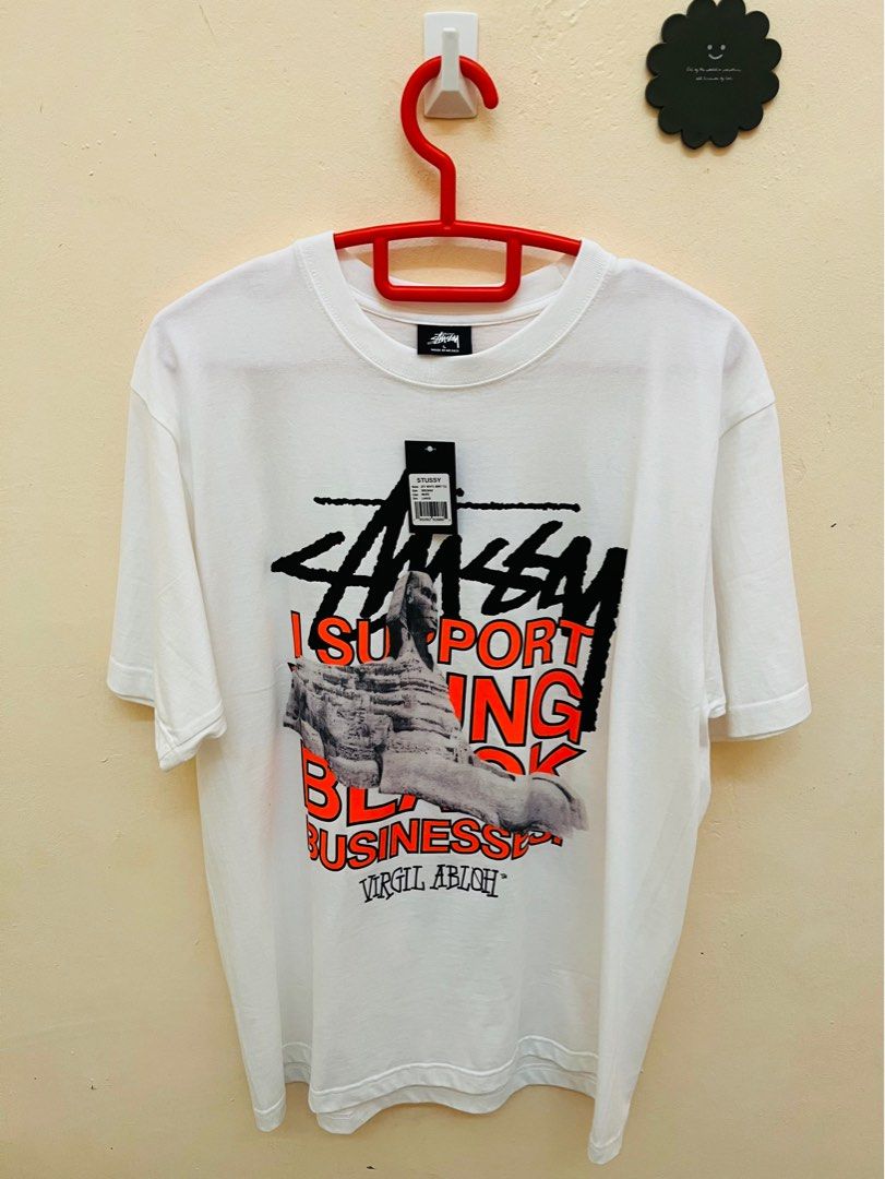 STUSSY X OFF WHITE BY VIRGIL ABLOH 40th ANNIVERSARY WORLD TOUR TEE