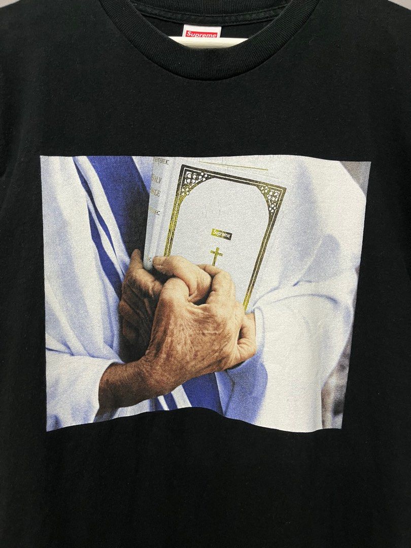 Supreme Bible Tee 聖經祈禱短T, 他的時尚, 上身及套裝, T恤和Polo衫在
