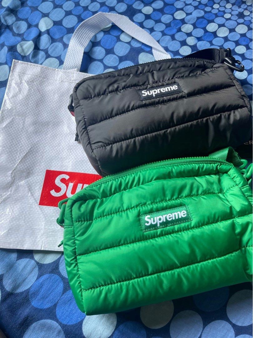 Supreme Puffer Side Bag Green - ファッション