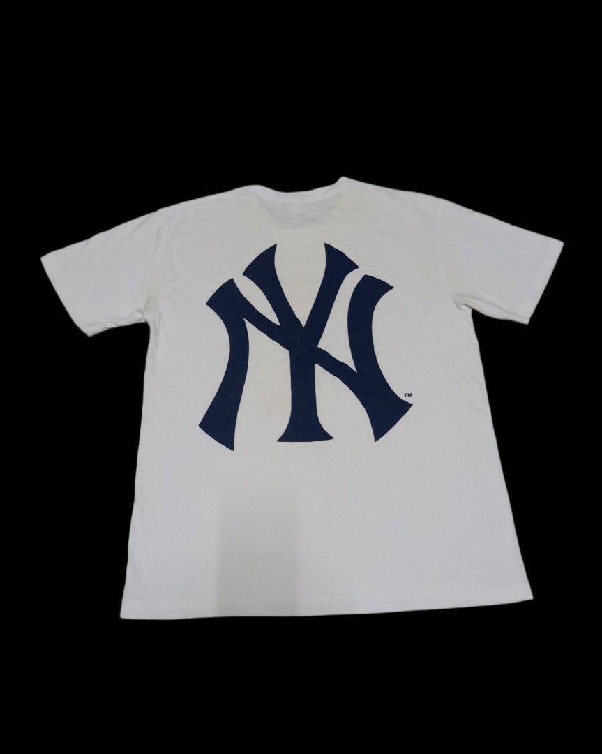 Supreme new york yankees on sale box logo tee white