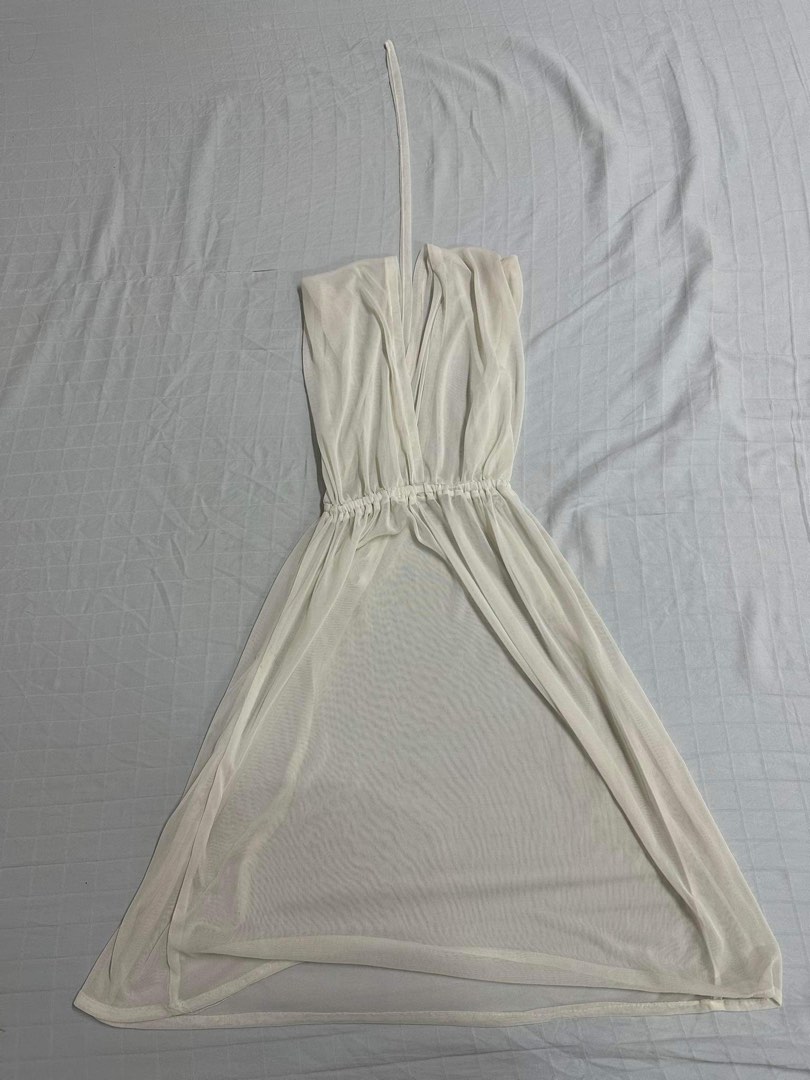 Swimsuit Cover White (See-Through), Women’s Fashion, Swimwear, Bikinis