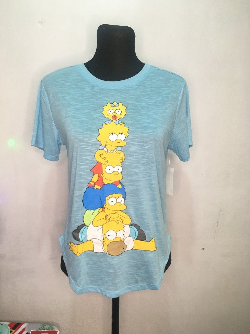 New Simpsons Pop Culture Graphic Tee blue  ;;; XL...