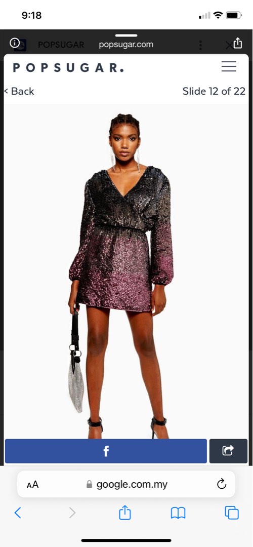 Topshop pink and black online dress