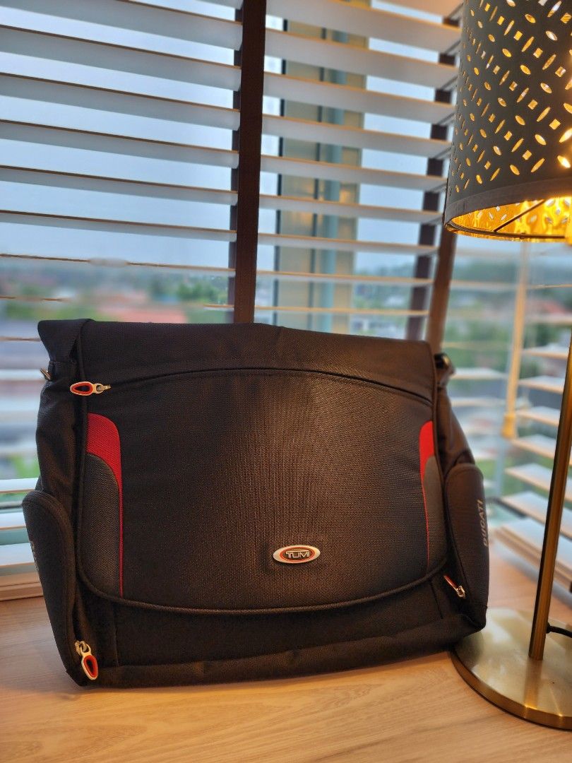 TUMI Ducati messenger laptop bag, Men's Fashion, Bags, Sling Bags on