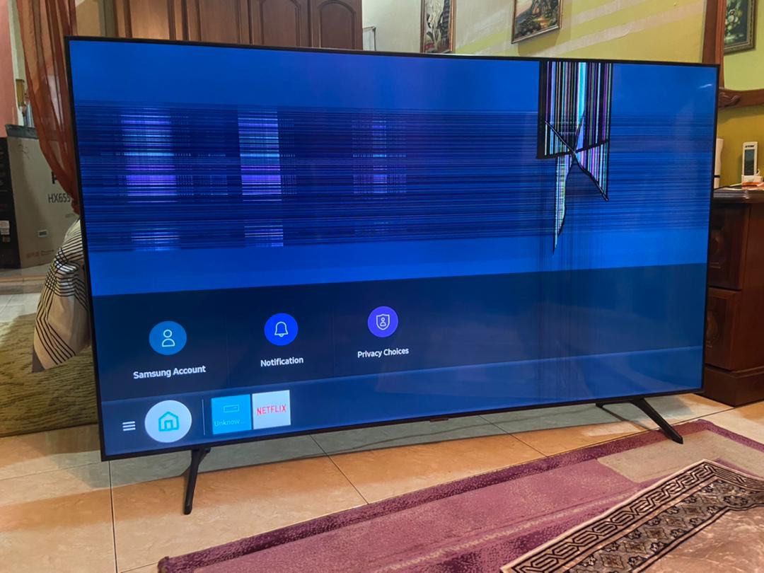 Tv rosak / faulty tv samsung ua65tu7000 ., TV & Home Appliances, TV