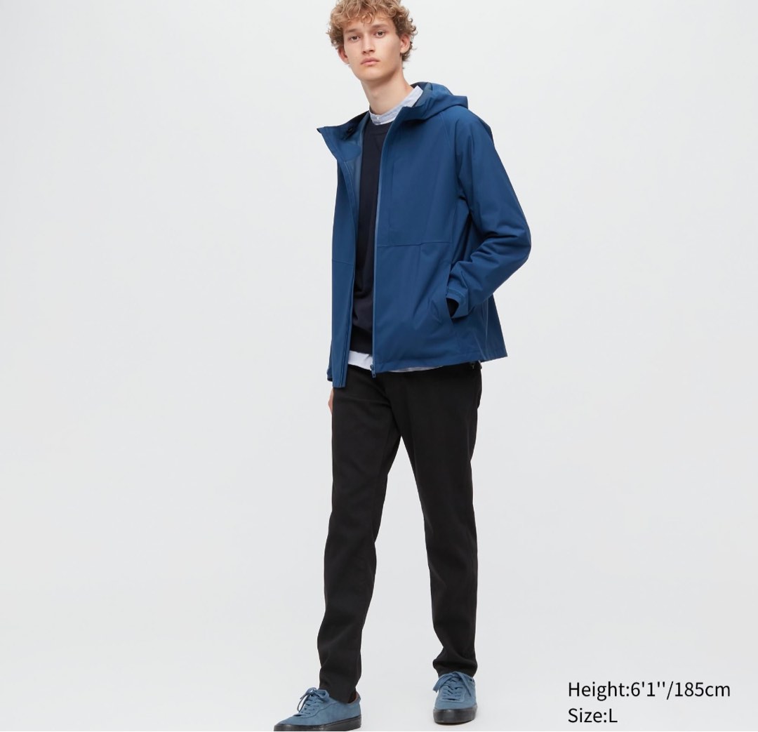 Uniqlo ezy ultra stretch jeans black, Men's Fashion, Bottoms