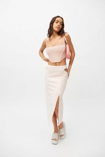 Urban outfitters textured midi skirt