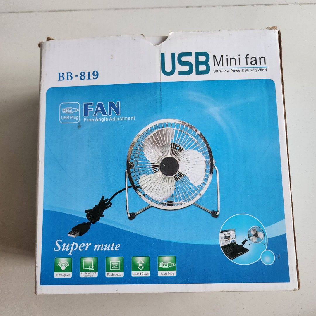 USB Fan, Furniture & Home Living, Lighting & Fans, Fans on Carousell