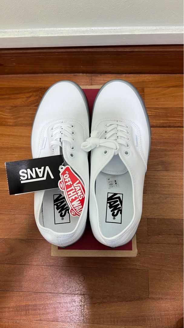 All white vans laces top