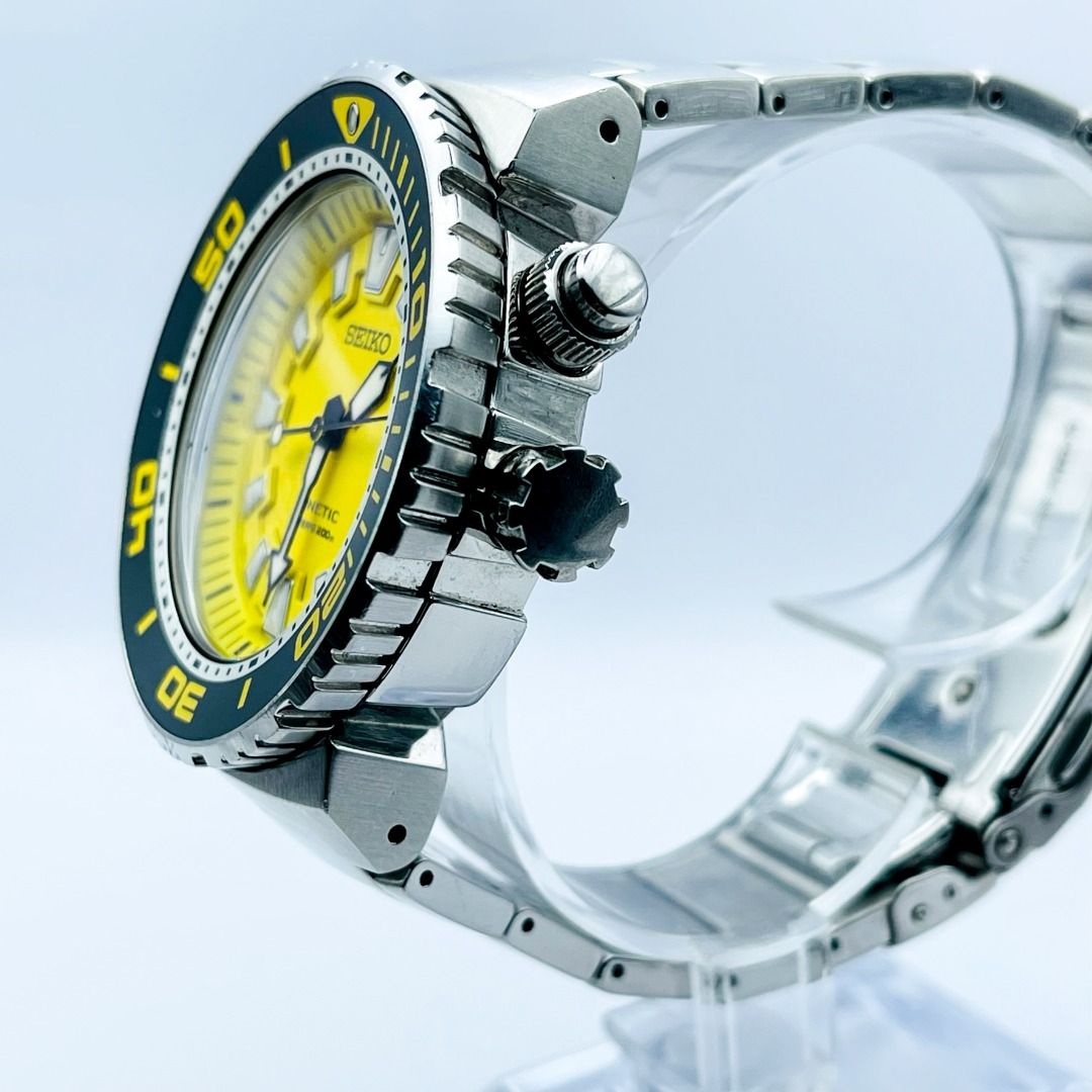 Seiko kinetic clearance yellow