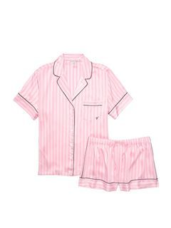 VICTORIA'S SECRET Satin Short PJ Set (Authentic)