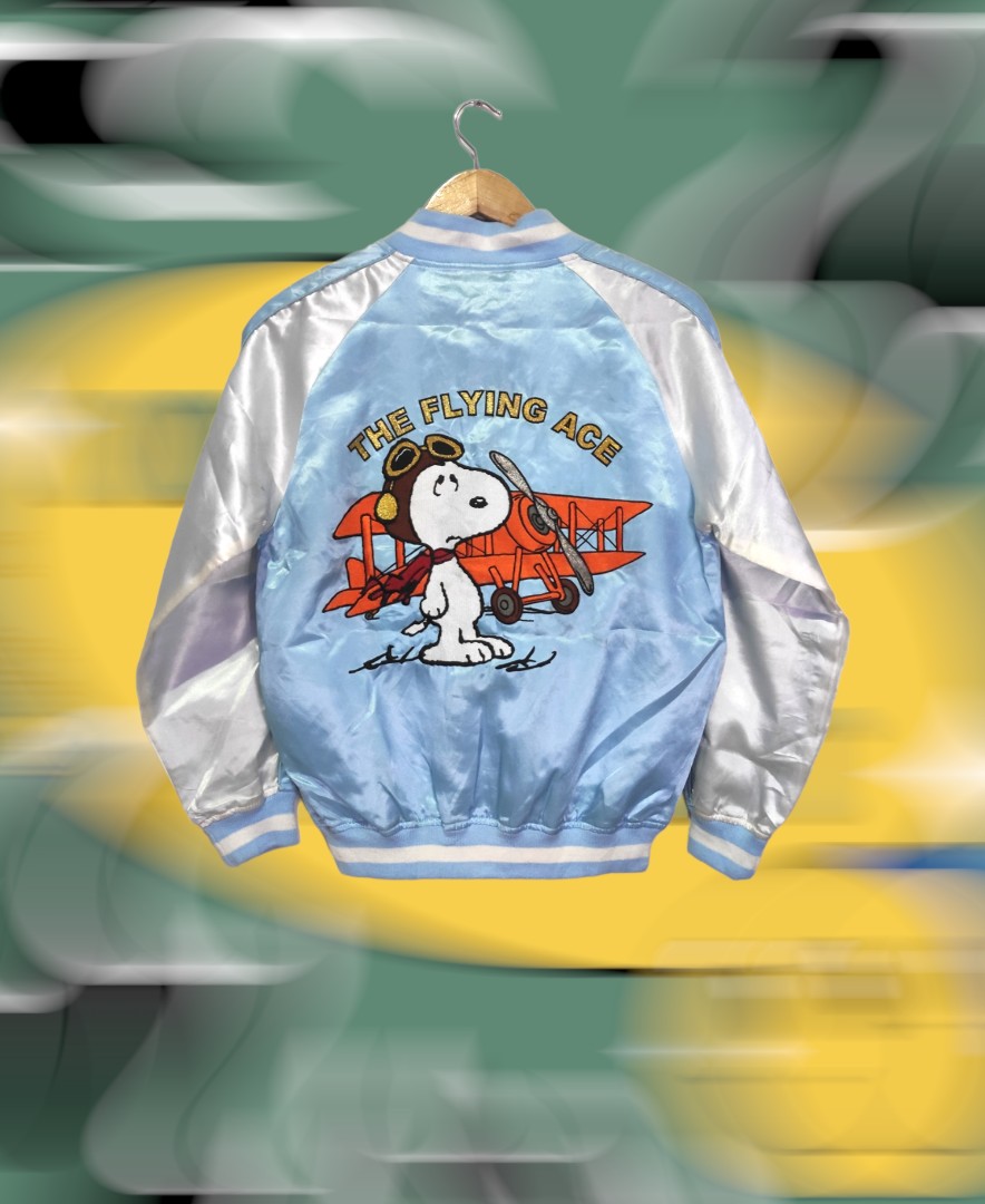Vintage peanuts varsity jacket, Women's Fashion, Coats, Jackets and