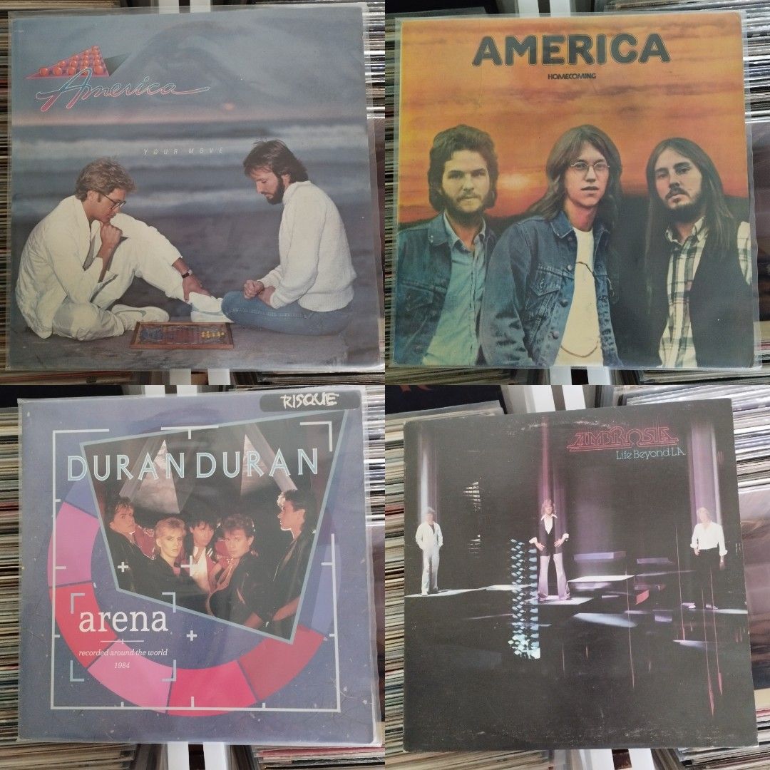 VINYL RECORD (Category: Vinyls) located in Valenzuela. Submitted by musiqueviberecords (Listing ID 1202353047, Image 3). Description: SALE 💁❤️ Bob Dylan VG+/NM/US P 750 America "Your Move" VG+/NM/LOCAL P 800 America "Homecoming" VG+/VG+/US P 800 Duran Duran Gatefold VG+/VG+/UK P 800 Deodato Prelude Gatefold VG/VG+/US P 800 EWF G/VG+/US P 700 Deodato 2 VG+/VG+/US P 700 Deodato 2001 VG/NM/US P 750 Journey VG+/VG+/US P 700 El De Barge VG+/VG+/LOCAL