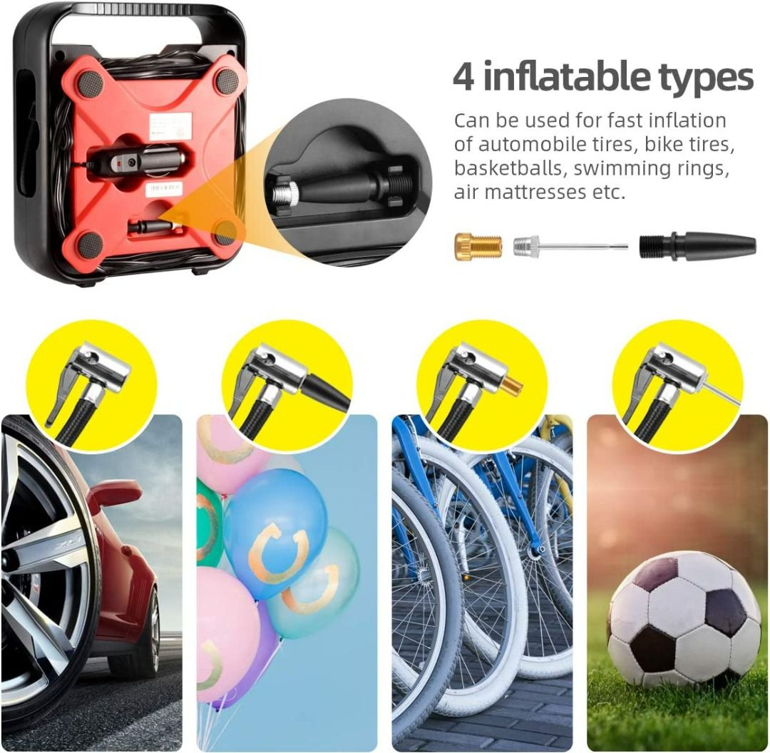 WindGallop Car Tyre Inflator Air Compressor Tyre Pump 12V Electric Car
