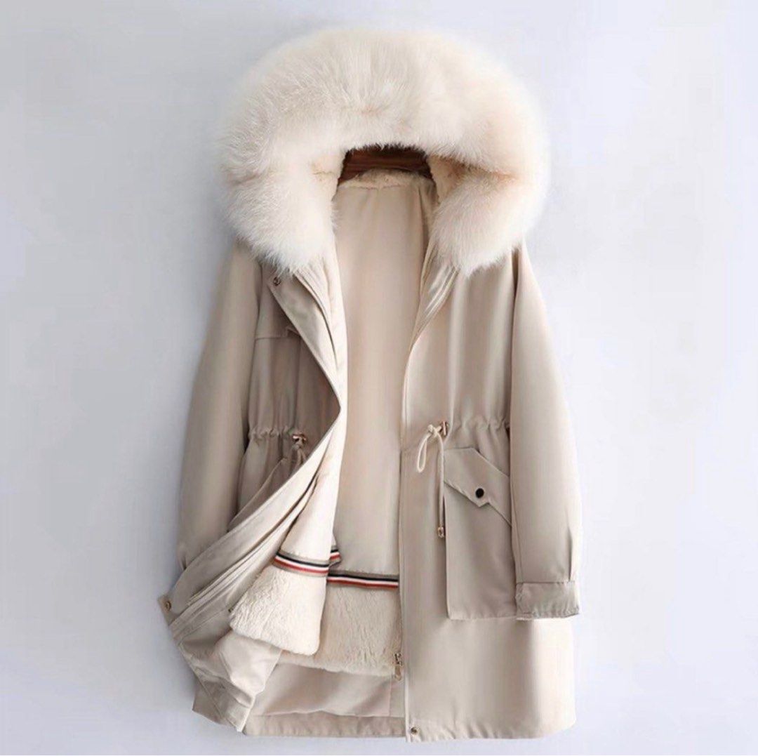 Fur cheap collar hoodie