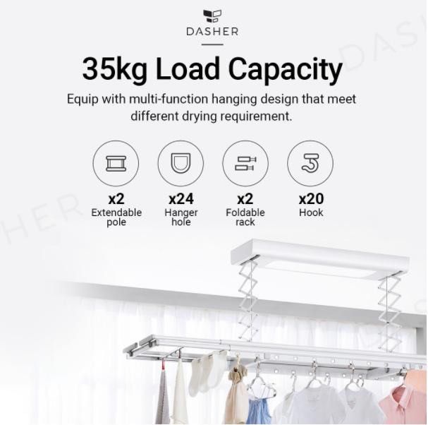 Laundry rack with smart drying system from Xiaomi! 🤩Easy to