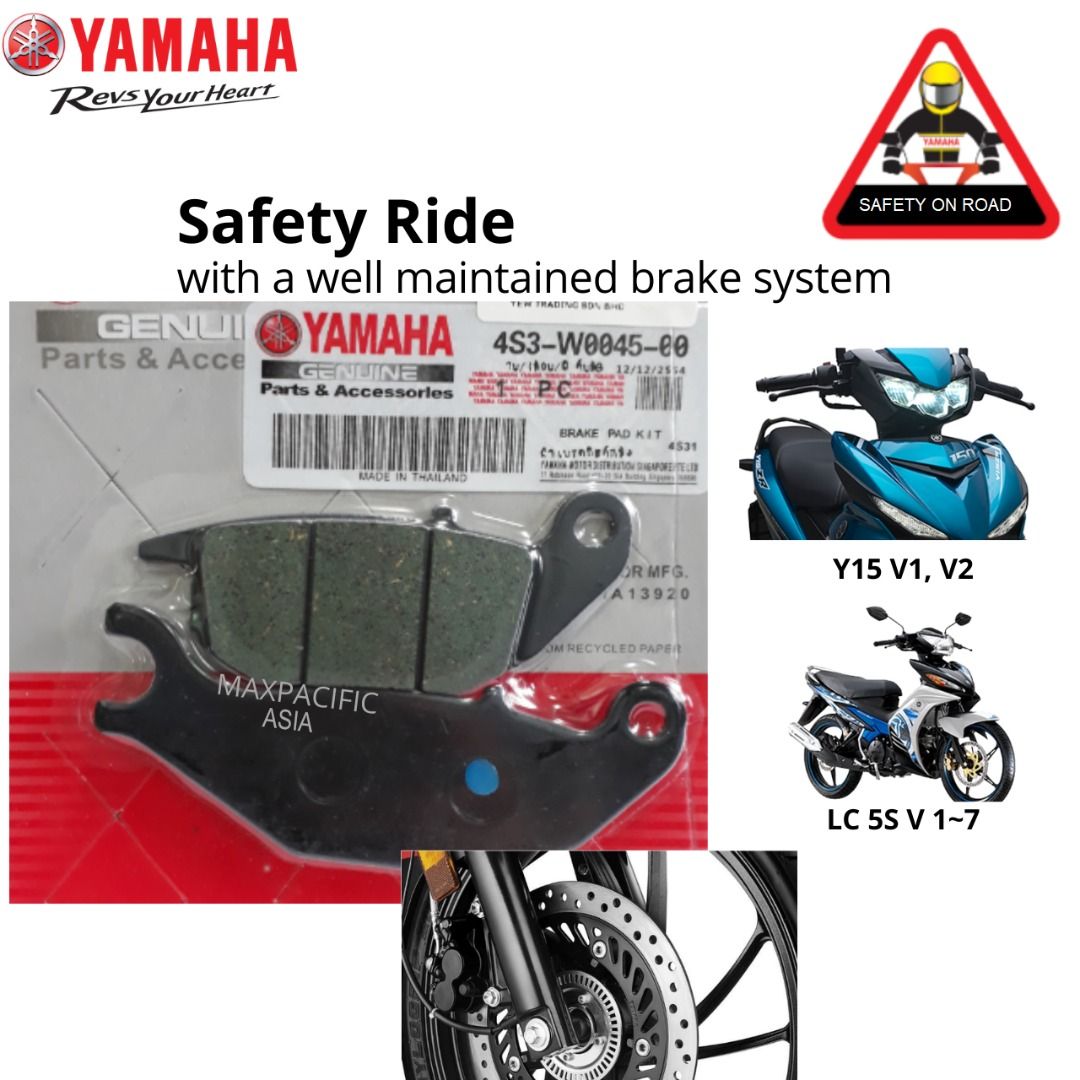 Yamaha Sniper 150, Y15ZR, YSUKU brake pad Front & Rear (set