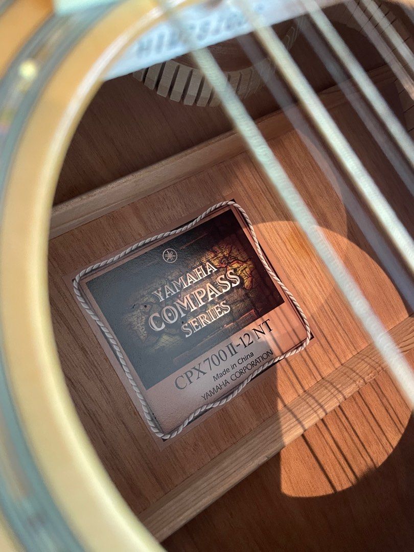 Yamaha Compass Series 12 string Guitar CPX700 II-12NT (comes with Gator ...