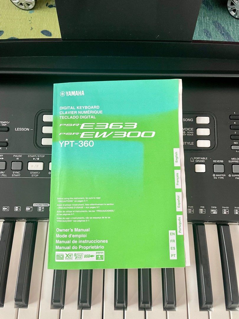 yamaha-portable-digital-keyboard-psr-e363-with-stand-hobbies-toys