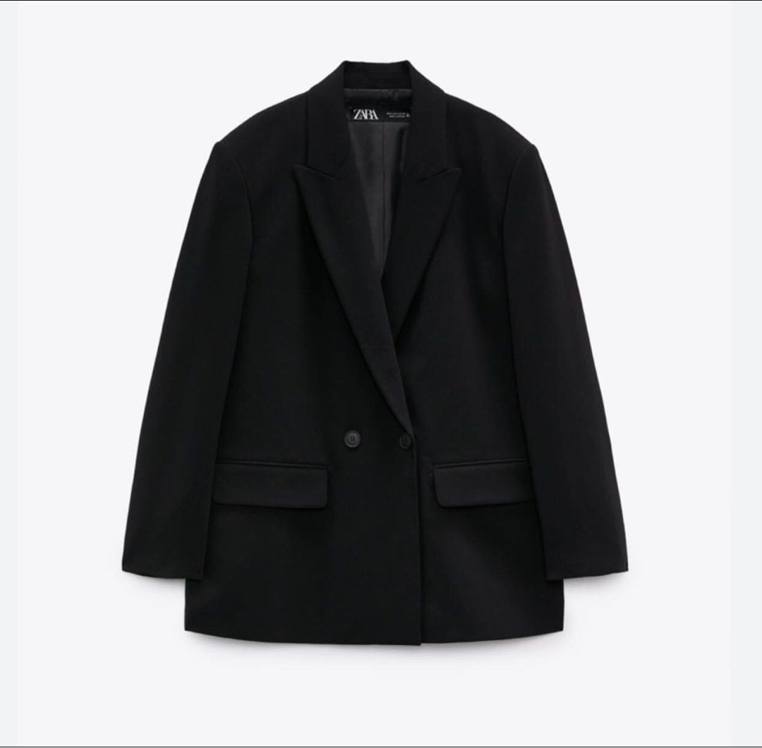 Oversized buttoned blazer trf Clearance