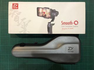 Zhiyun 🔥 Smooth Q 3-Axis Gimbal Electric Gyro Stabilizer for Mobile Smart Phone iOS Android (Jet Black)