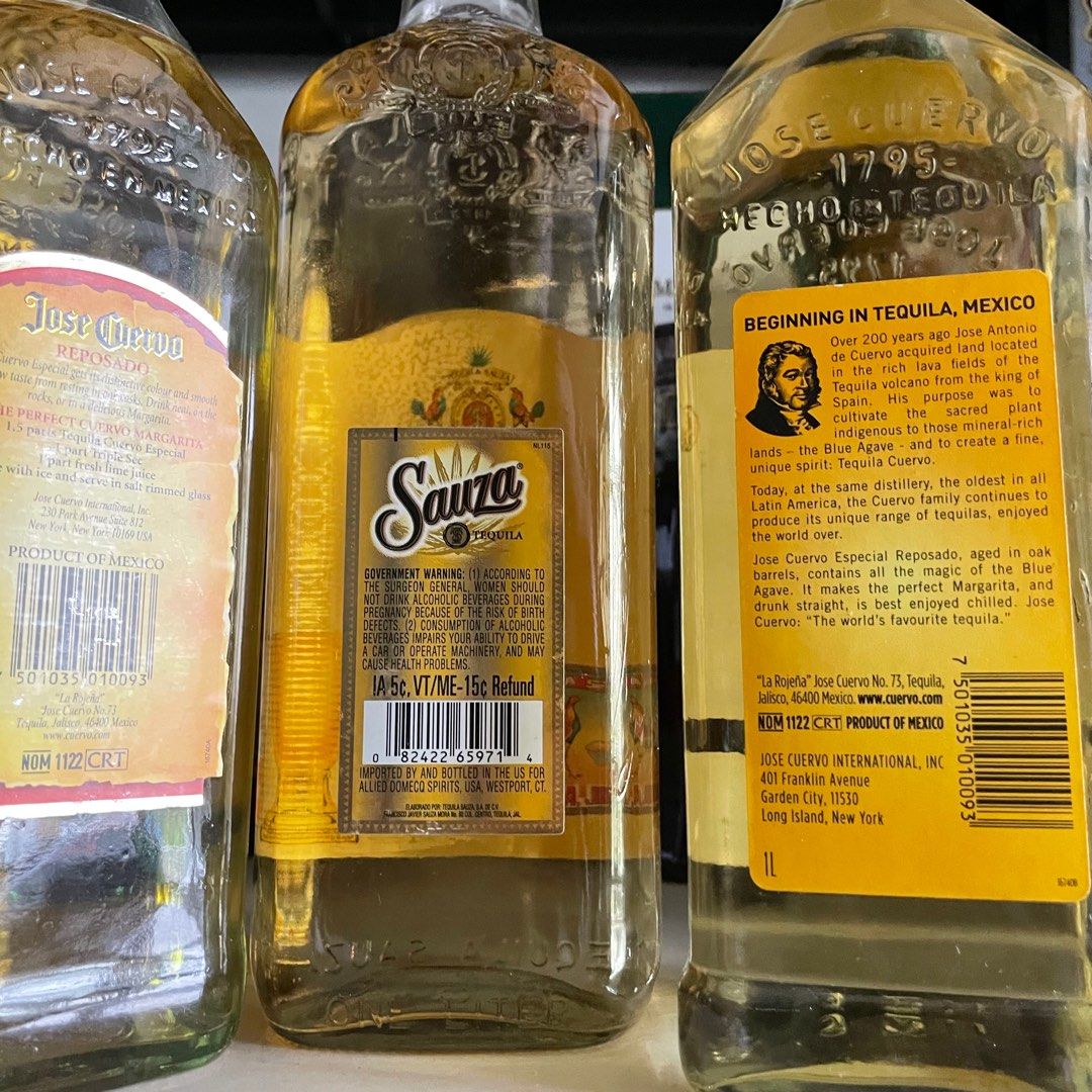 1L Sauza Jose Cuervo Tequila Especial Gold Tequila Agave 1000ml, Food & Drinks, Beverages on