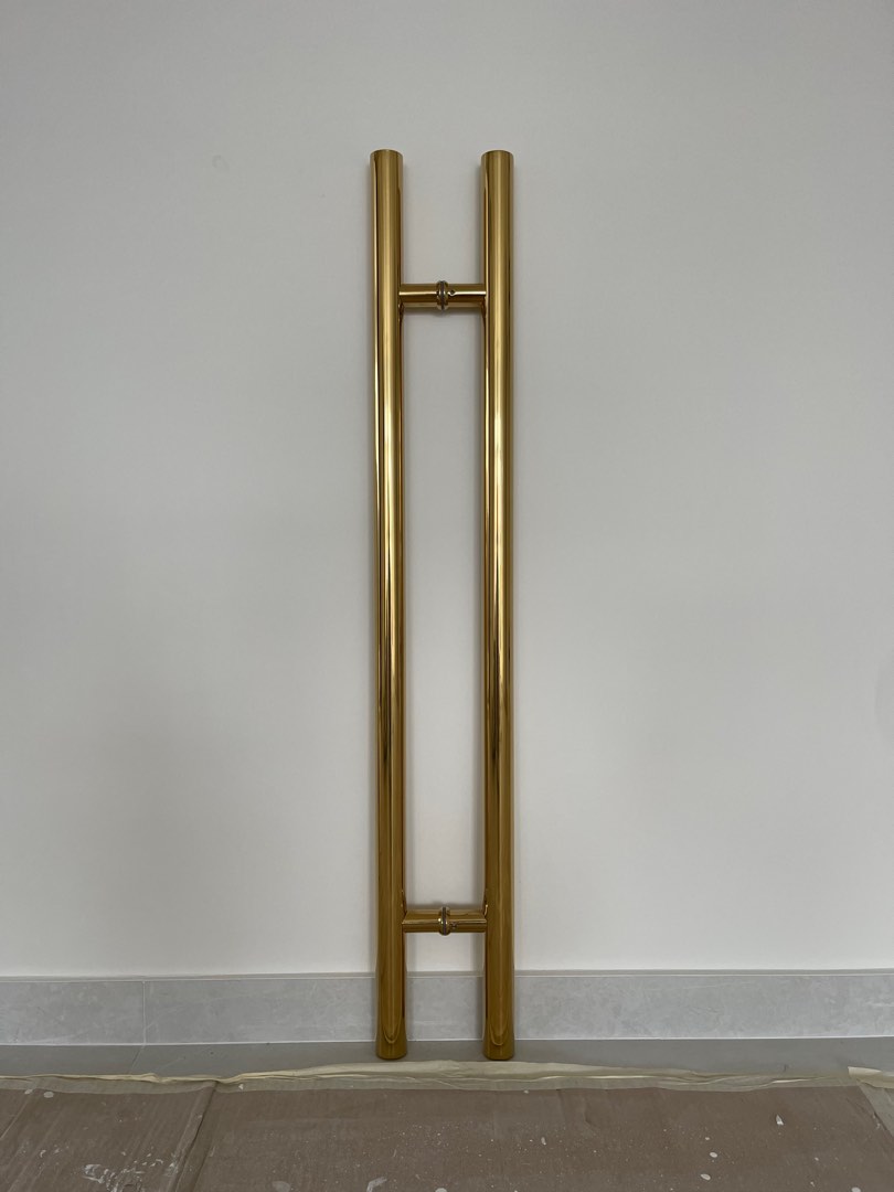 1M GOLD Main Door Handle Bar, Furniture & Home Living, Security & Locks, Locks, Doors & Gates on