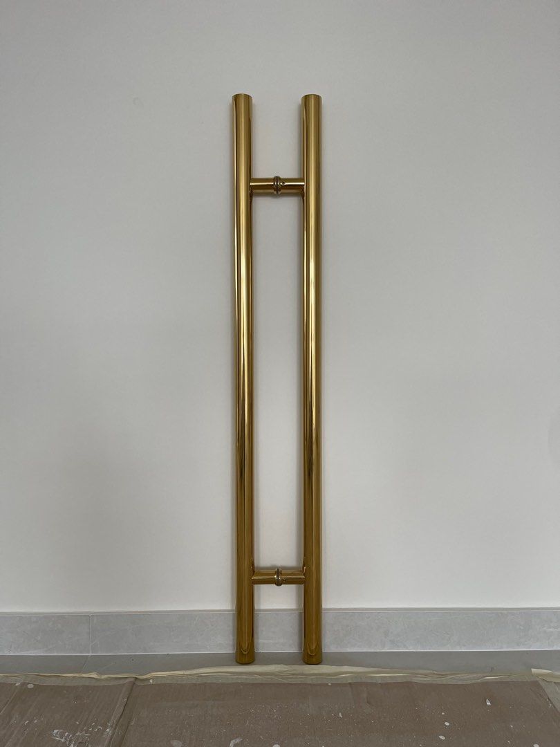 1M GOLD Main Door Handle Bar, Furniture & Home Living, Security & Locks