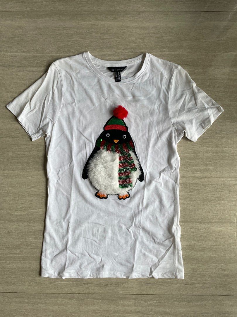 penguin white t shirt