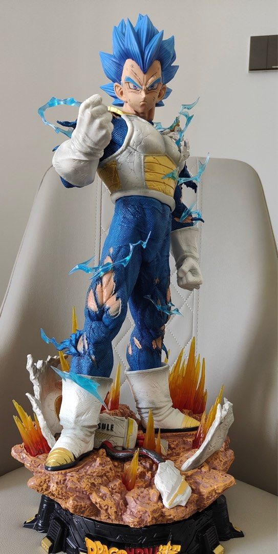 57CM Dragon Ball GK Super Saiyan LX Vegeta Three-Headed Sculpture Large ...