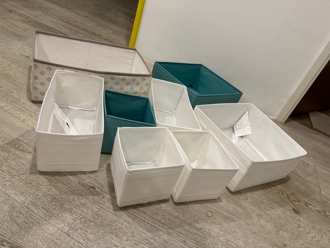 $5 for IKEA organizing boxes, Furniture & Home Living, Home