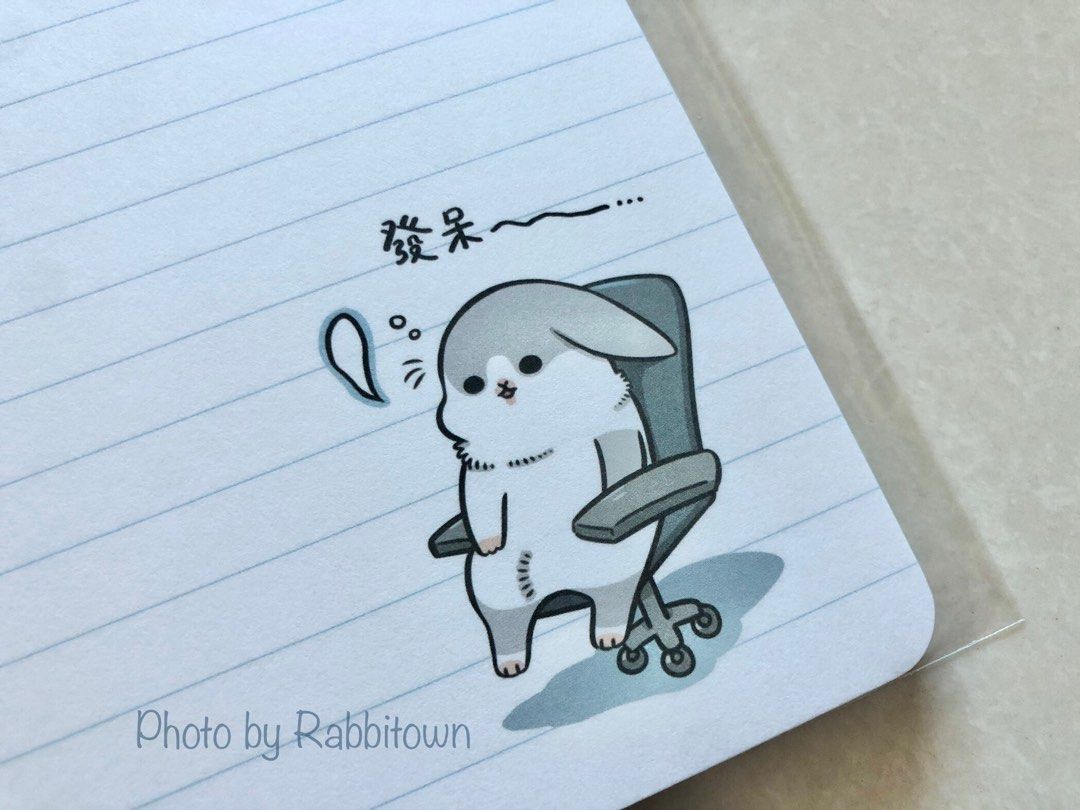 藍色小本子📘] ㄇㄚˊ幾兔🐰 線圈橫線筆記Machiko Notebook📚 麻幾兔, 興趣及遊戲, 手作＆自家設計, 文具- Carousell