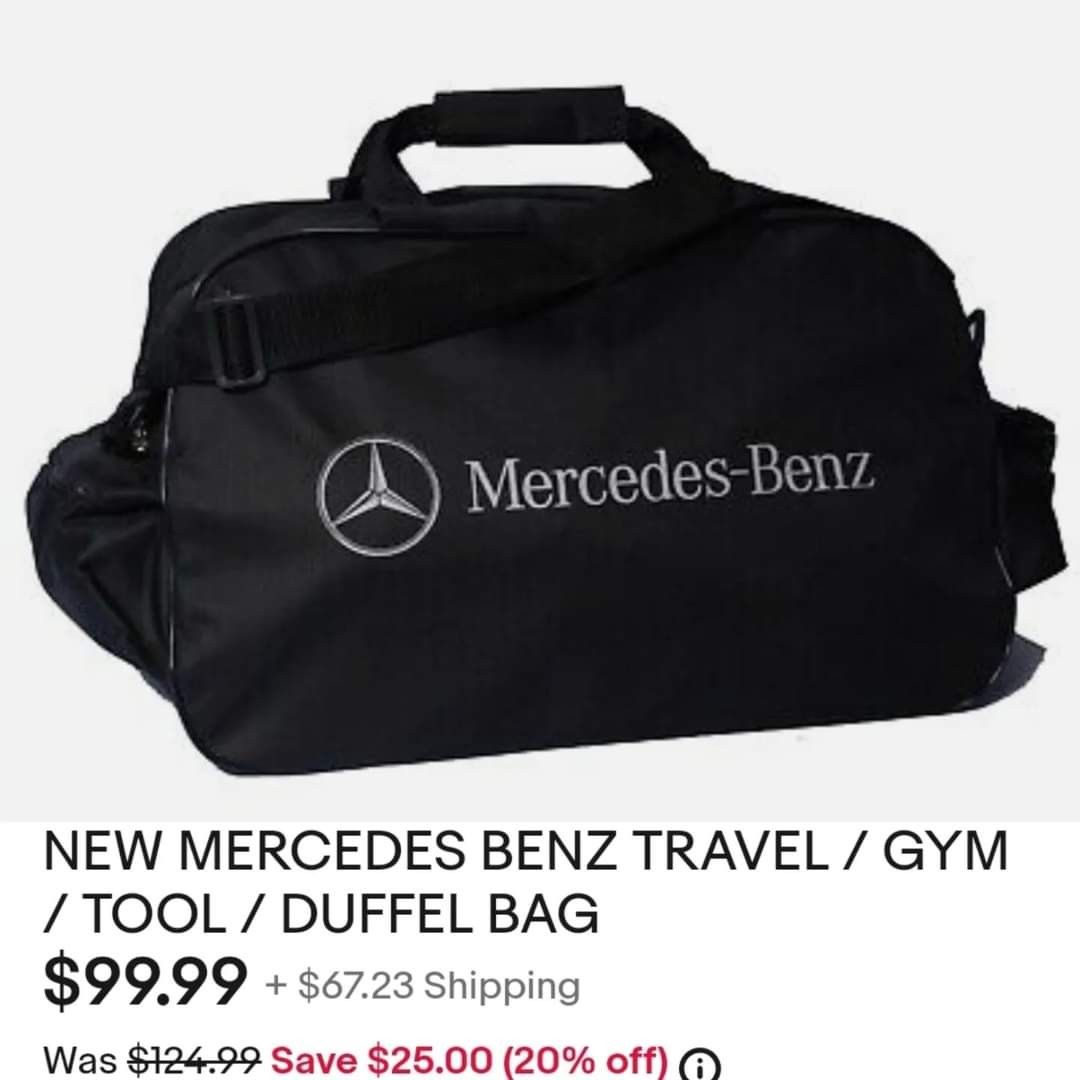 💯% Authentic MERCEDES BENZ®️ Weekender/Travel/Gym Luggage Bag, Women's  Fashion, Bags & Wallets, Tote Bags on Carousell