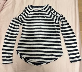 Abercrombie & Fitch Girls Cold-shoulder Tee