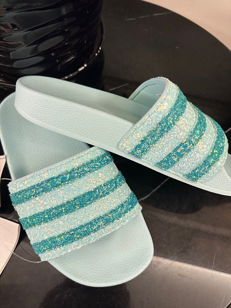 Adidas adilette glitter hot sale