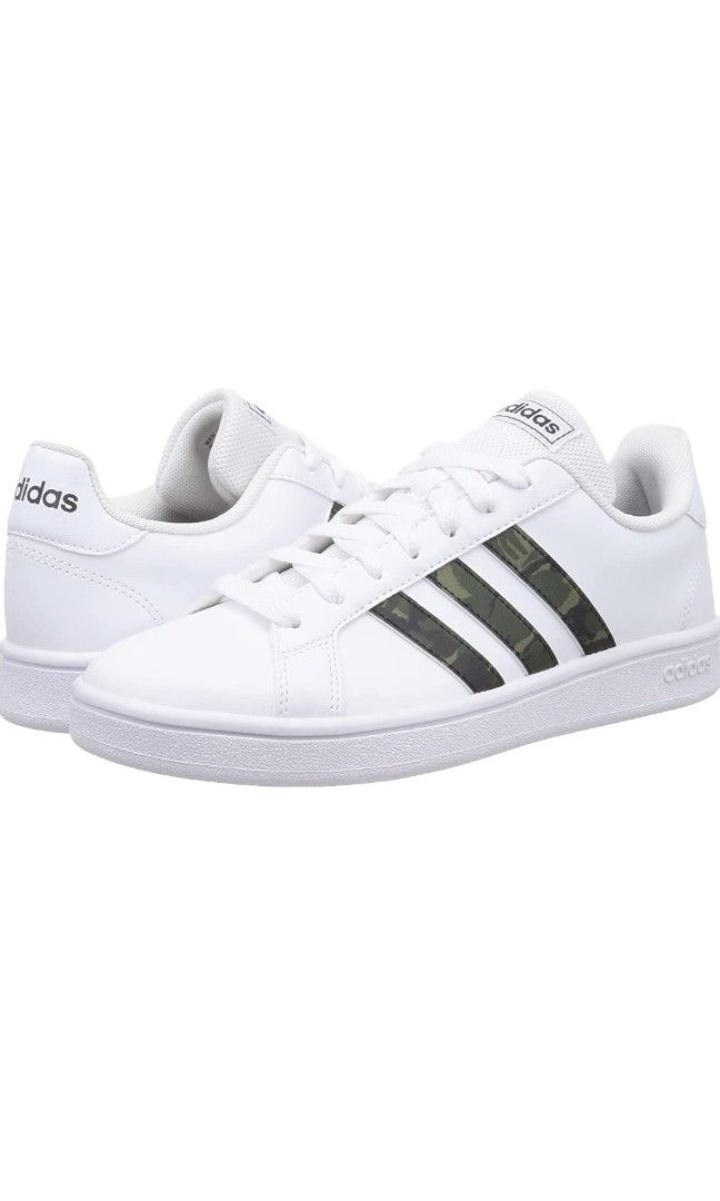Adidas white camo shoes top